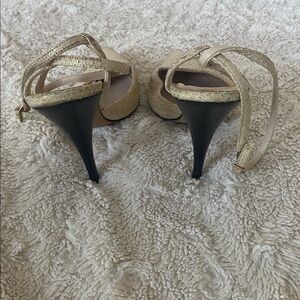 Fendi Cream and Black Heels